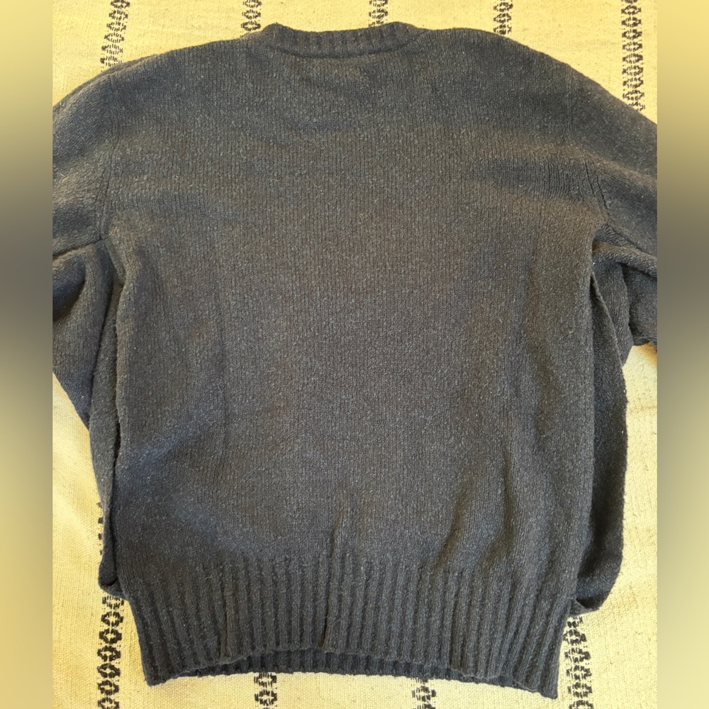 Raey Women's Navy Blue Cotton/Wool/Cashmere Blend Crew Oversized Sweater Size M - Picture 8 of 13